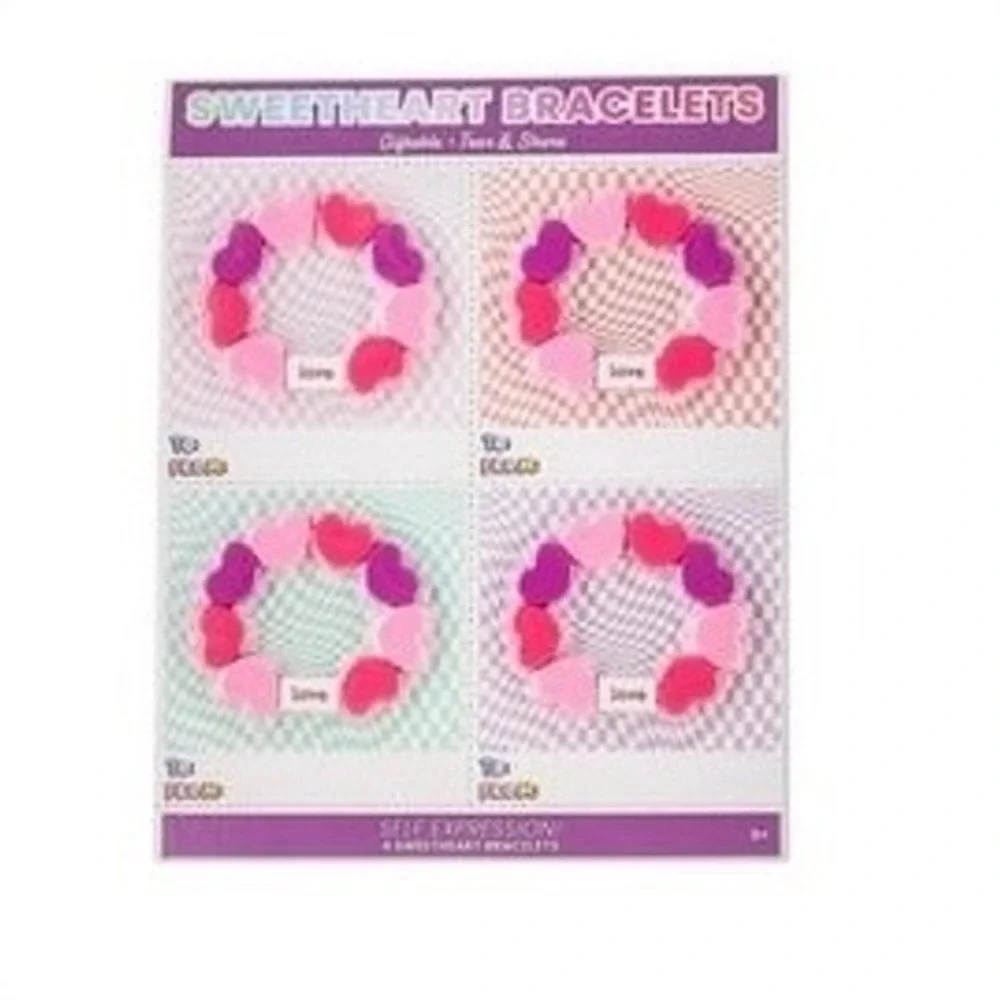 Way To‎ Celebrate Sweetheart Bracelets 4pk Kids Tear & Share Heart Beads